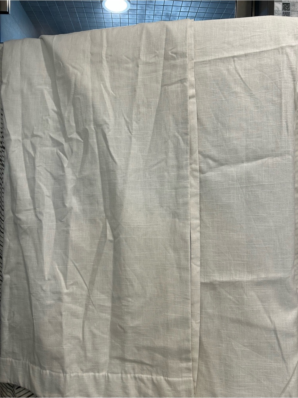 Pottery Barn Emery Linen Blackout Curtains – Ivory – 50” × 96” (Set of 2)